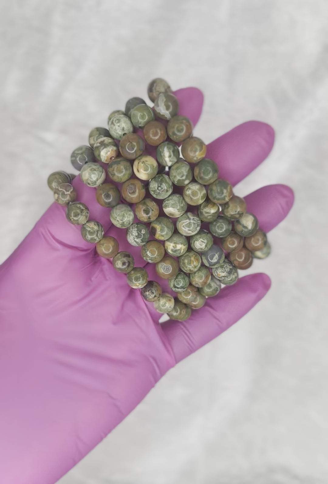 Rhyolite ( Rain Forest) Jasper Bracelet 8MM