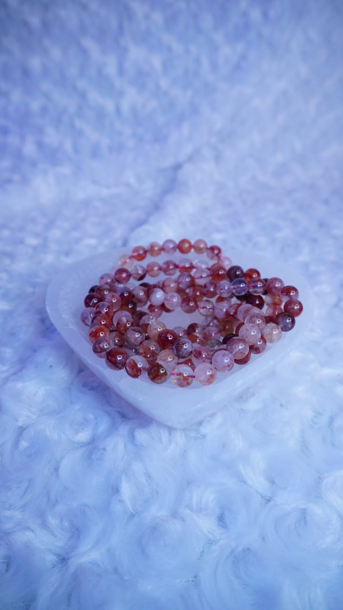 Red Fire Quartz Hematoid Bracelet 8MM