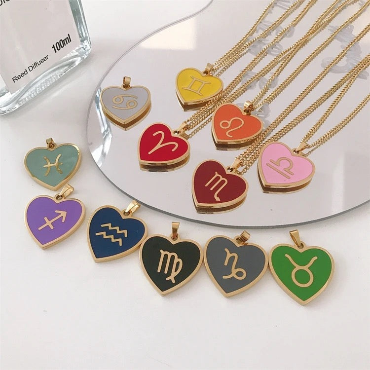 Heart Zodiac Sign 18k Gold