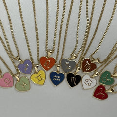 Heart Zodiac Sign 18k Gold