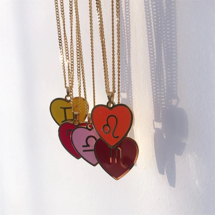 Heart Zodiac Sign 18k Gold