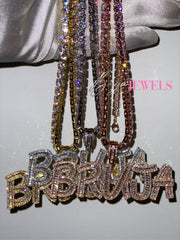 Silver Bruja + 5MM Tennis Chain - High Priestess of Love