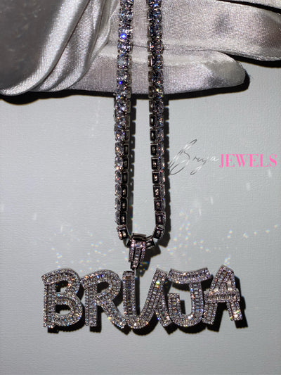 Silver Bruja + 5MM Tennis Chain - High Priestess of Love