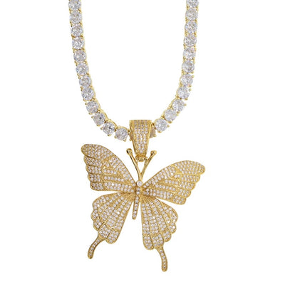ICONIC GOLDEN BUTTERFLY + 5MM Tennis Chain - High Priestess of Love